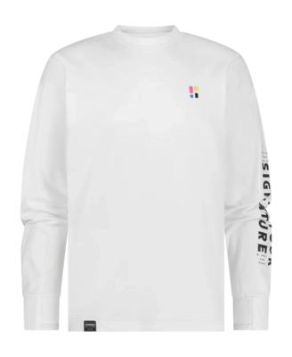 Langarmshirt Poederbaas Arty Longsleeve Herren Off-White