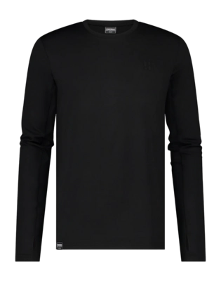 T-Shirt Manches Longues Poederbaas Homme Four Seasons Lightweight Longsleeve Black