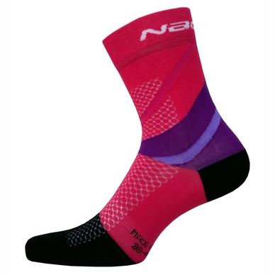 Wielrensokken Nalini Tornado 2.0 Roze Zwart