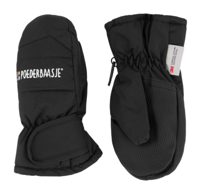 Moufles Poederbaas Enfant Ski Mittens Black