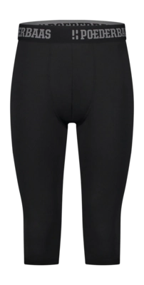 Legging Poederbaas Men Lightweight Baselayer 3/4 Pant Black
