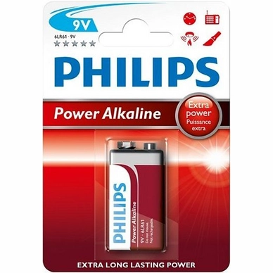 Batterij Philips 6LR61 / E Power Alkaline 9V