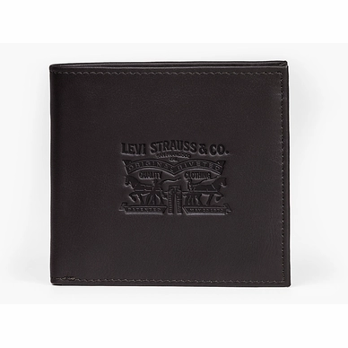 Portemonnee Levi's Vintage Two Horse Bifold Coin Wallet Dark Brown