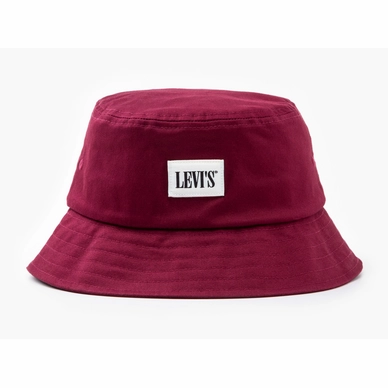Vissershoed Levi's Men Serif Bucket Hat Medium Red