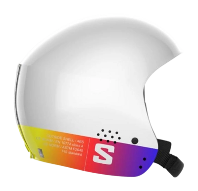 Skihelm Salomon S/Race FIS Injected Unisex White Gradient