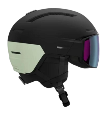 Skihelm Salomon Driver Prime Sigma Foto MIPS Unisex Black/White Mint