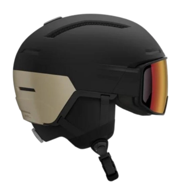 Ski Helmet Salomon Unisex Driver Pro Sigma Photo MIPS Black/Lig ht Bronze Metal