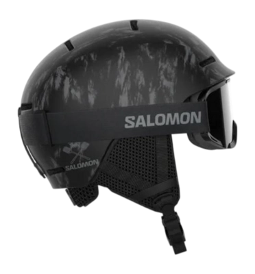 Skihelm Salomon Kids Player Combo Black Tie & Dye