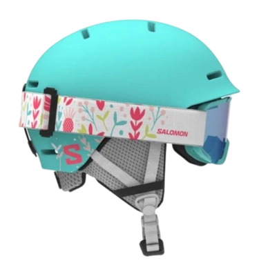 Ski Helmet Salomon Kids Player Combo Aruba Blue