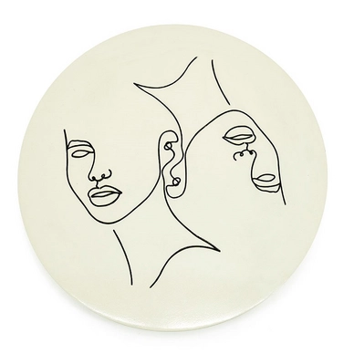 Teller By-Boo Abstract Large Beige
