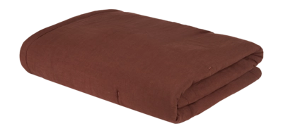 Tagesdecke Nobodinoz L1N0 Quilt In Washed French Linen Prune