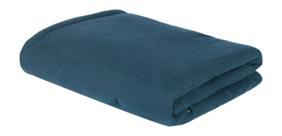 Tagesdecke Nobodinoz L1N0 Quilt In Washed French Linen Deep Blue