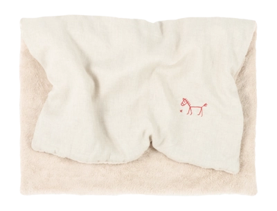 Babydecke Nobodinoz L1N0 Embroid. Winter Blanket French Linen Greige