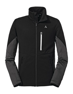 Zip Sweatshirt Schöffel Men Fleece Jacket Lodron Black