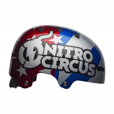 Fietshelm Bell Local Red Silver Blue Nitro Circus