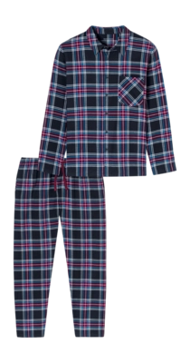 Pyjama Schiesser Men 182123 X-Mas Family Nightblue