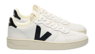 Veja Women V-10 Leather Extra-White Black 2025