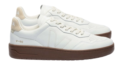 Veja Women V-90 ZZ O.T. Leather White Pierre Almond
