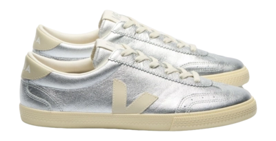 Sneaker Veja Volley O.T. Leather Damen Silver Pierre