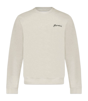 Pullover Flâneur Signature Sweater Herren Heather Cool Grey