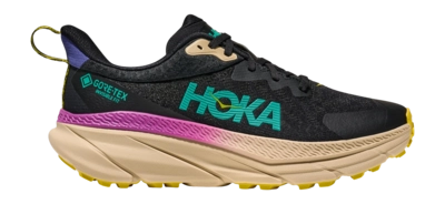 Trail Running Shoes HOKA Men Challenger 7 GTX Black Oatmeal