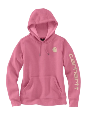 Trui Carhartt Women Logo Sleeve Graphic Sweatshirt Woodrose