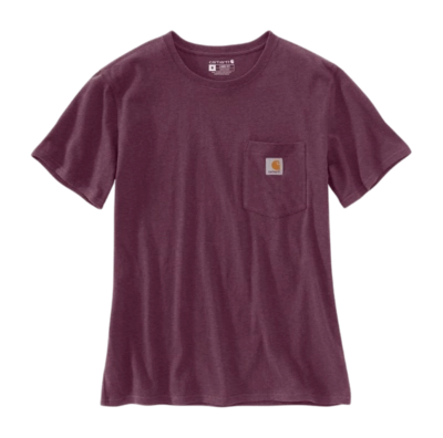 T-Shirt Carhartt Women Workwear Pocket S/S T-Shirt Blackberry Heather