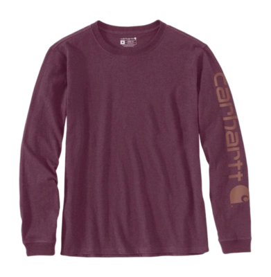 Longsleeve Carhartt Women Workwear Logo L/S Blackberry Heather