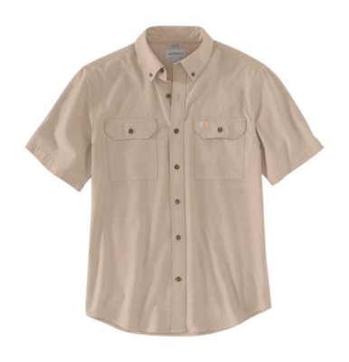 Hemd Carhartt Loose Chambray S/S Shirt Herren Dark Tan Chambray