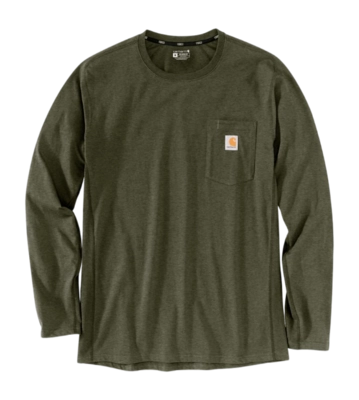 Longsleeve Carhartt Men Force Flex Pocket Basil Heather