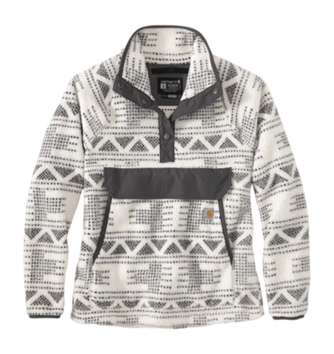 Trui Carhartt Women Relaxed Fit Fleece Pullover Malt Geometric Print