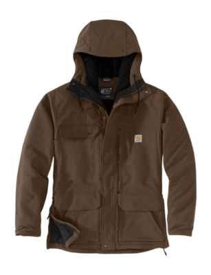 Jas Carhartt Men Super Dux Bonded Chore Coat Coffee