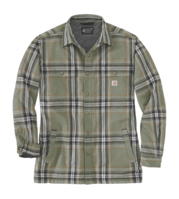 Gilet Carhartt Men Flannel Sherpa Lined Shirt Basil