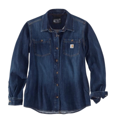 Blouse Carhartt Women Midweight Denim Shirt Zion