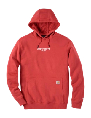 Hoodie Carhartt Men Lightweight Logo Graphic Red Barn