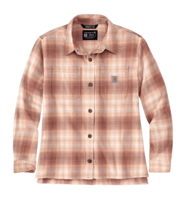 Blouse Carhartt Women Midweight Flannel Plaid Stucco