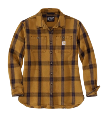 Blouse Carhartt Women Heavyweight Twill Plaid Carhartt Brown
