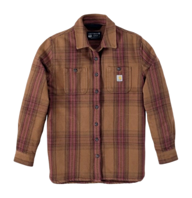Blouse Carhartt Women Twill Plaid Shirt Carhartt Brown
