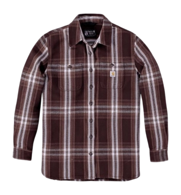 Blouse Carhartt Women Twill Plaid Shirt Lavender