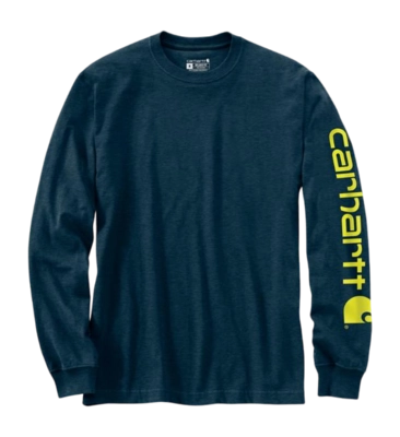 Chemise Carhartt Homme Sleeve Logo L/S Night Blue Heather