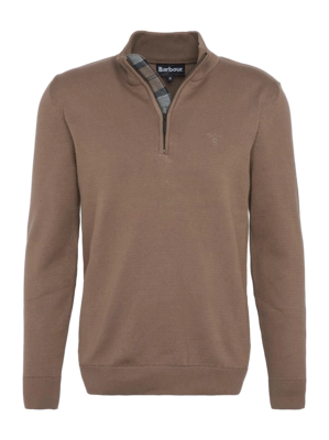 Jumper Barbour Men Avoch Half Zip Sweater Fossil
