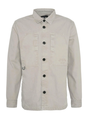 Chemise Barbour Homme Deepdale Relaxed Fit Canvas Overshirt Vintage Khaki