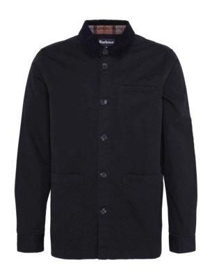 Overhemd Barbour Men Cole Tailored Fit Poplin Overshirt Black