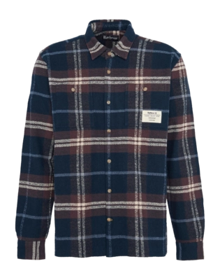 Shirt Barbour Men Coldfall Relaxed Fit Checked Shirt Navy '25