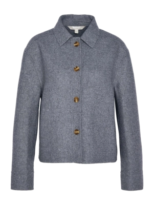 Shirt Barbour Women Emery Overshirt Grey Marl