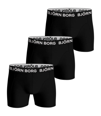 Boxershort Björn Borg Bamboo Cotton Blend Boxer Multi Pack 1 Herren Black (3er-Pack)