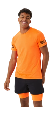 T-Shirt Björn Borg Men Performance Tee Shocking Orange