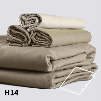 Lenzuolo con angoli per topper 10 - 14 cm Dommelin, Raso, 300 TC, Noce Moscata