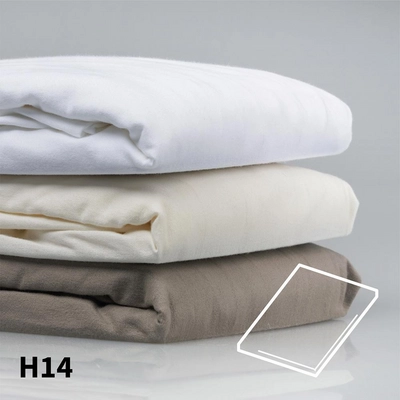 Topper Hoeslaken Dommelin 10-14 cm Olifantgrijs (Flanel)