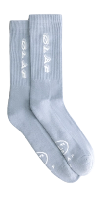 Socks Olaf Hussein Men Triple Italic Socks Baby Blue
